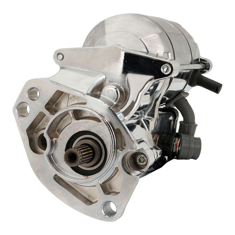 Attitude Inc Starter Motor Powertorque, suit Harley ,Big Twin 1989 TO 2006 , 1.4Kw, Side Post Chrome, Each