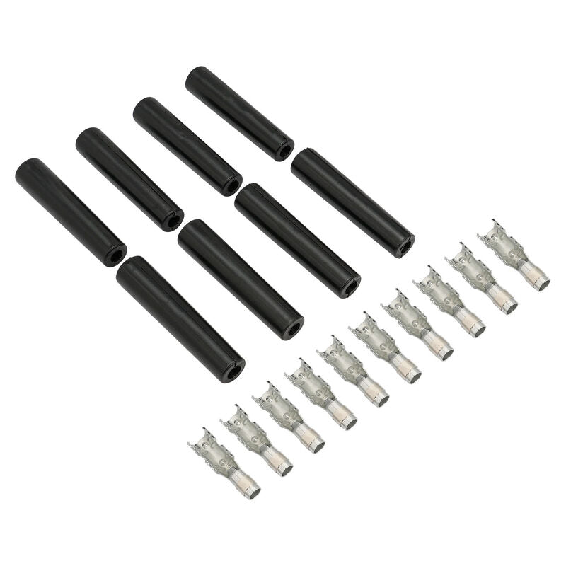 Proflow SuperMax Wire, Straight Spark Plug Boot and Terminal Kit, 8 Boots, 10 Terminals, Kit
