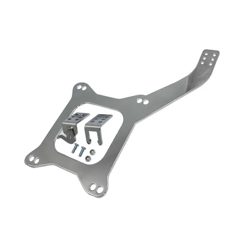 Proflow Throttle Cable Bracket, Steel, Chrome, Holley, Edelbrock, Carter, Each