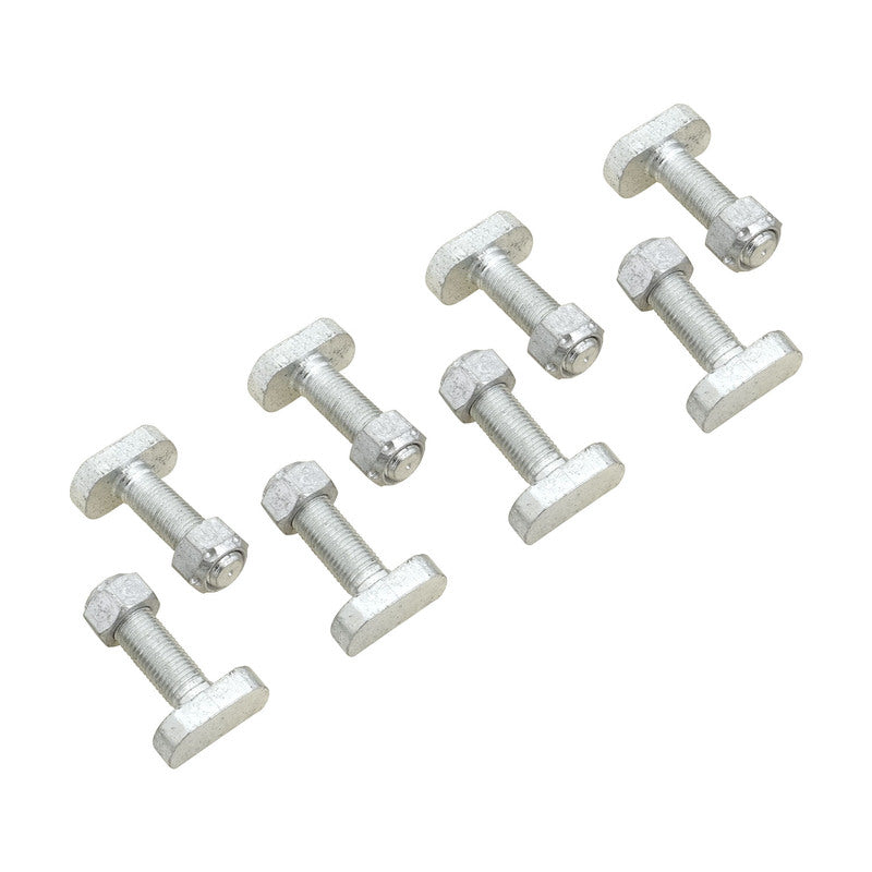 RTS OE, Short T Bolt 3/8in. UNF With Cone Nut, Suits Ford 8 Inch, 9 Inch, Set of 8