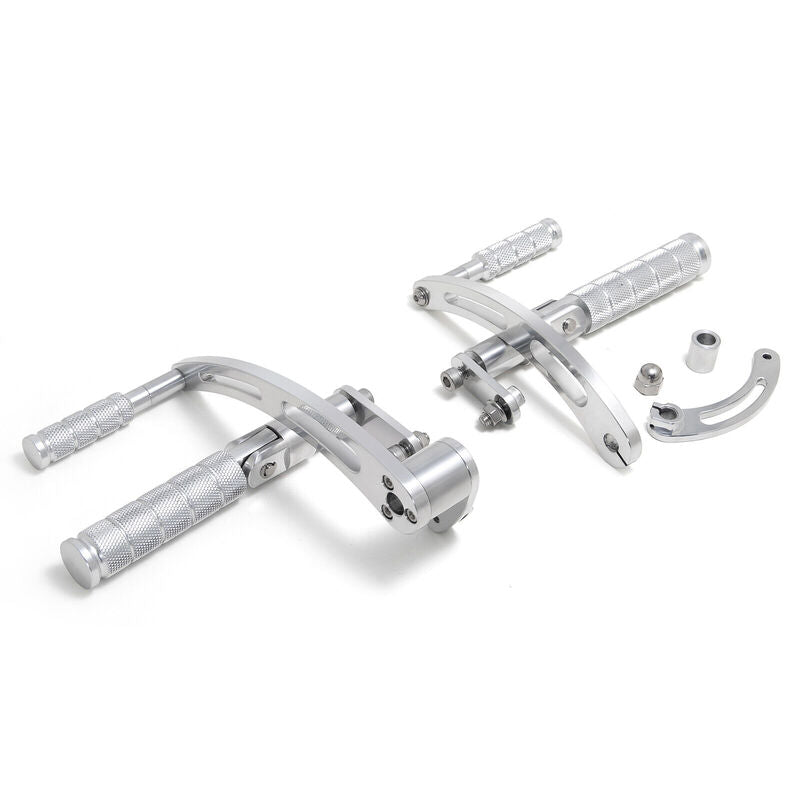 Attitude Inc Billet Forward Control kit, Polished, 4 in Forward, For Harley-Davidson Street Glide 1997-2008, Kit