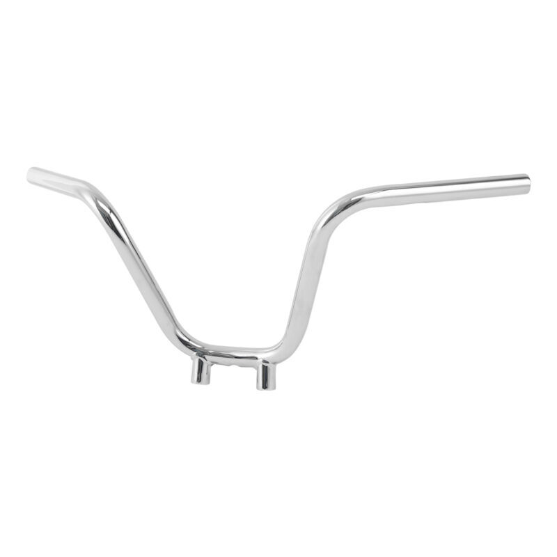 Attitude Inc JackRabbit Handlebar 1 in, 10 in, rise, 1.2 in riser in, Chrome, For Harley Softail Sportster Fat Boy Dyna, Each