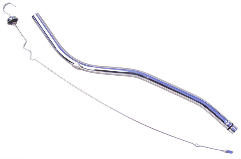 Proflow Transmission Dipstick, Dipstick and Tube, Chrome, Powerglide, 24 in. Long, Each