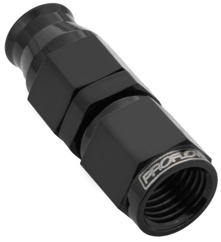 Proflow Black Steel Straight Hose End -03AN For PTFE Hose