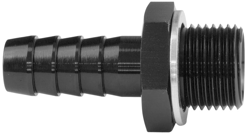 Proflow Fitting Adaptor Male 12mm x 1.50mm To 8mm Barb, Black
