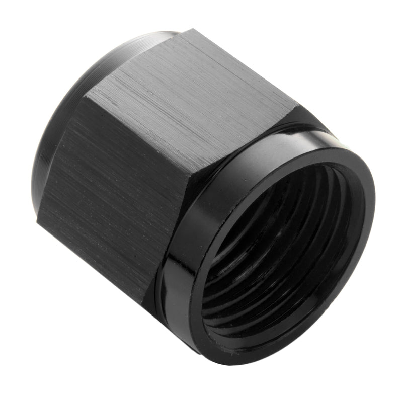 Proflow Aluminium Tube Nut AN For 1/4in. Tube, Black