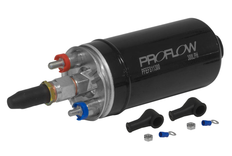 Proflow Fuel Pump, Bosch Style 044, 300 LPH @ 45 PSI, 650 HP, In-Tank/External, E85 Compatible, Universal