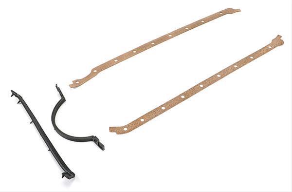 Proflow Oil Pan Gasket Set, Cork/Rubber, 2-Piece, BB Chevrolet, Mark IV ,427,454, Set