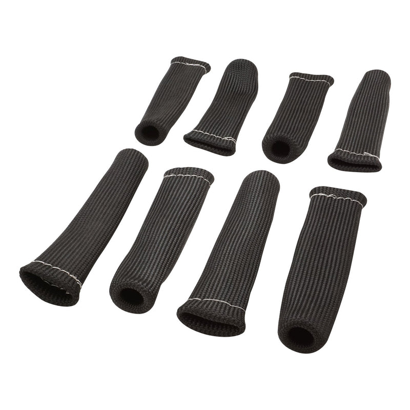 Proflow Spark Plug Boot Heat Shields, Lava Rock 640°C, Natural, 1-1/4 in. i.d., 8 in Length, Set of 8