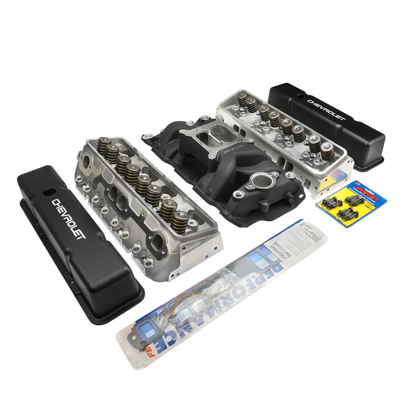 Proflow Cylinder Head AirMax 180 & Intake Kit, Manifold, AirMax, Aluminium, Black Square Bore, For Chevrolet, Small Block