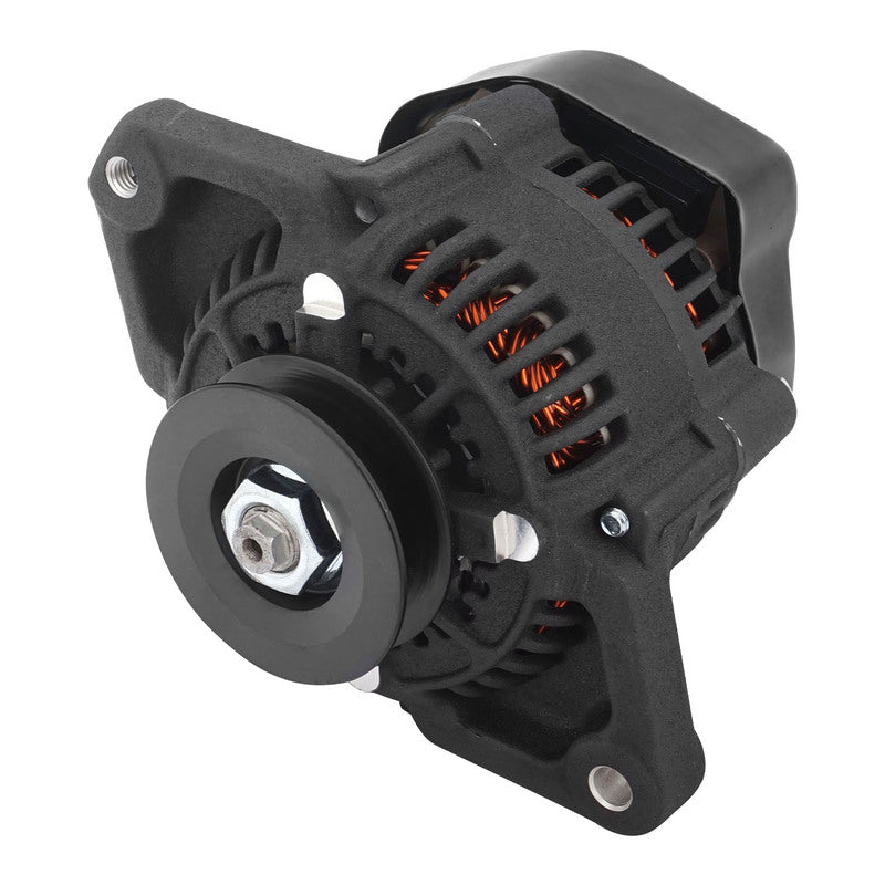 Proflow Alternator Power Spark Ultra Mini, 70 Amp Internal Regulator Universal, Black 1 wire Nippondenso Style, Each
