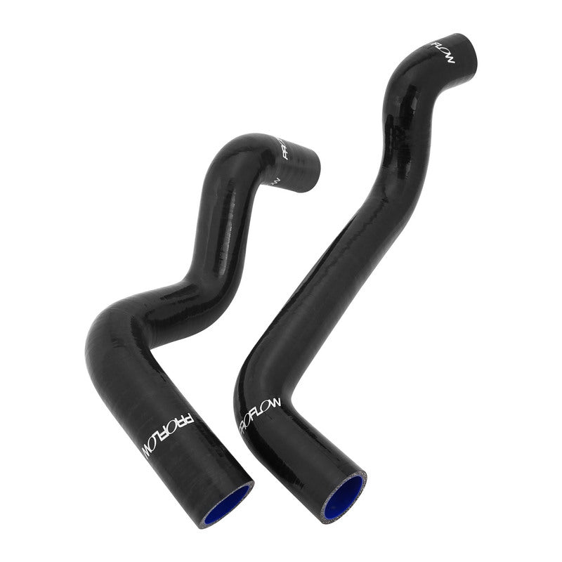 Proflow Radiator Hose Kit, Silicone, Black, For Holden Commodore VL 304 V8 Carburetted, Pair