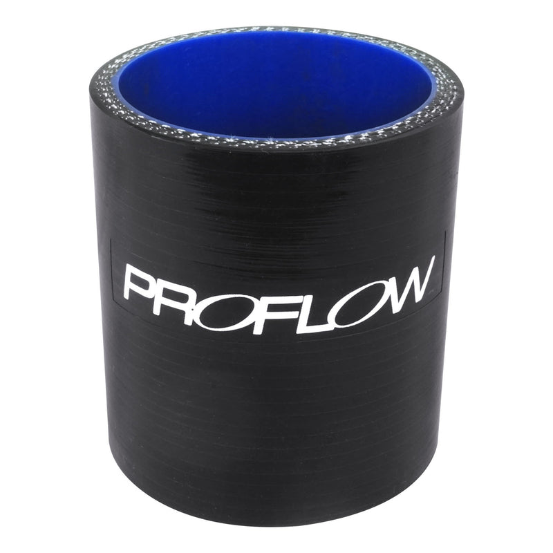 Proflow Hose Tubing Air intake, Silicone, Straight, 2.25in. Straight 3in. Length, Black