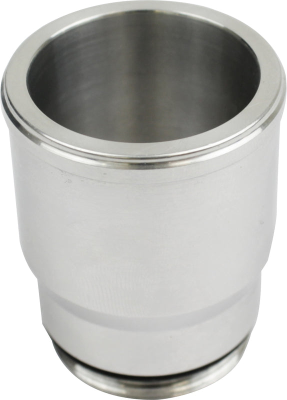 Proflow Inlet Fittings, Aluminium, 1.500 in. Hose to 1 3/16 in. Straight Cut Male, Silver Anodised