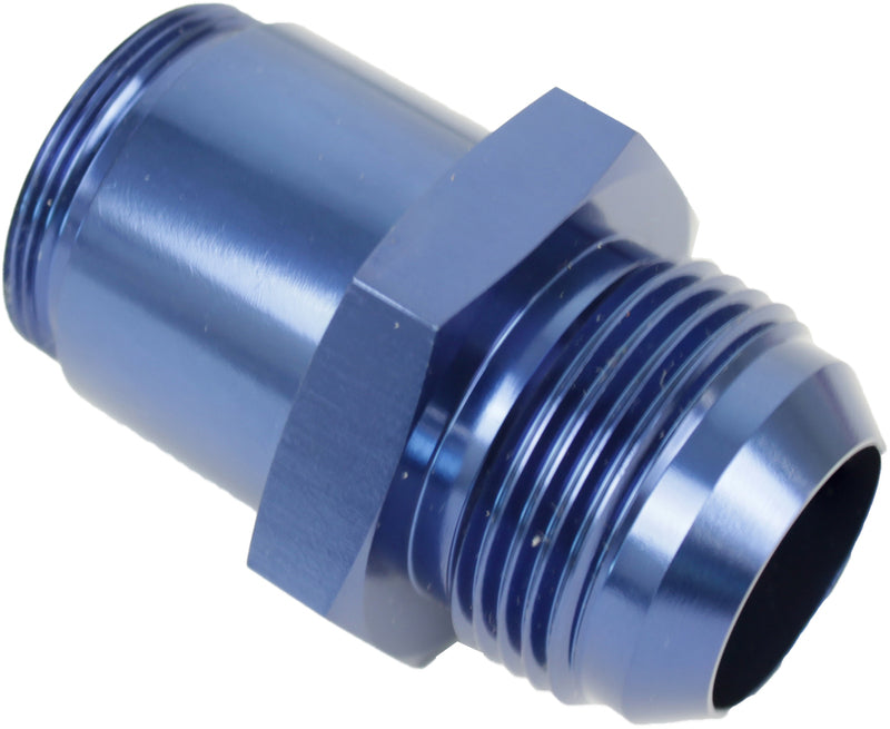 Proflow Inlet Fittings, Aluminium, -20 AN Male to 1 3/16 in. Straight Cut Male, Blue Anodised