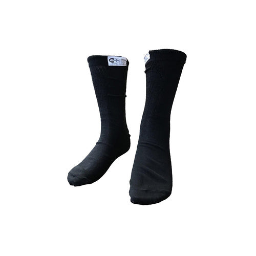 Proforce Fire Retardant Socks, SFI 3.3 & FIA Rated, Nomex, Black, Mens Medium, Pair
