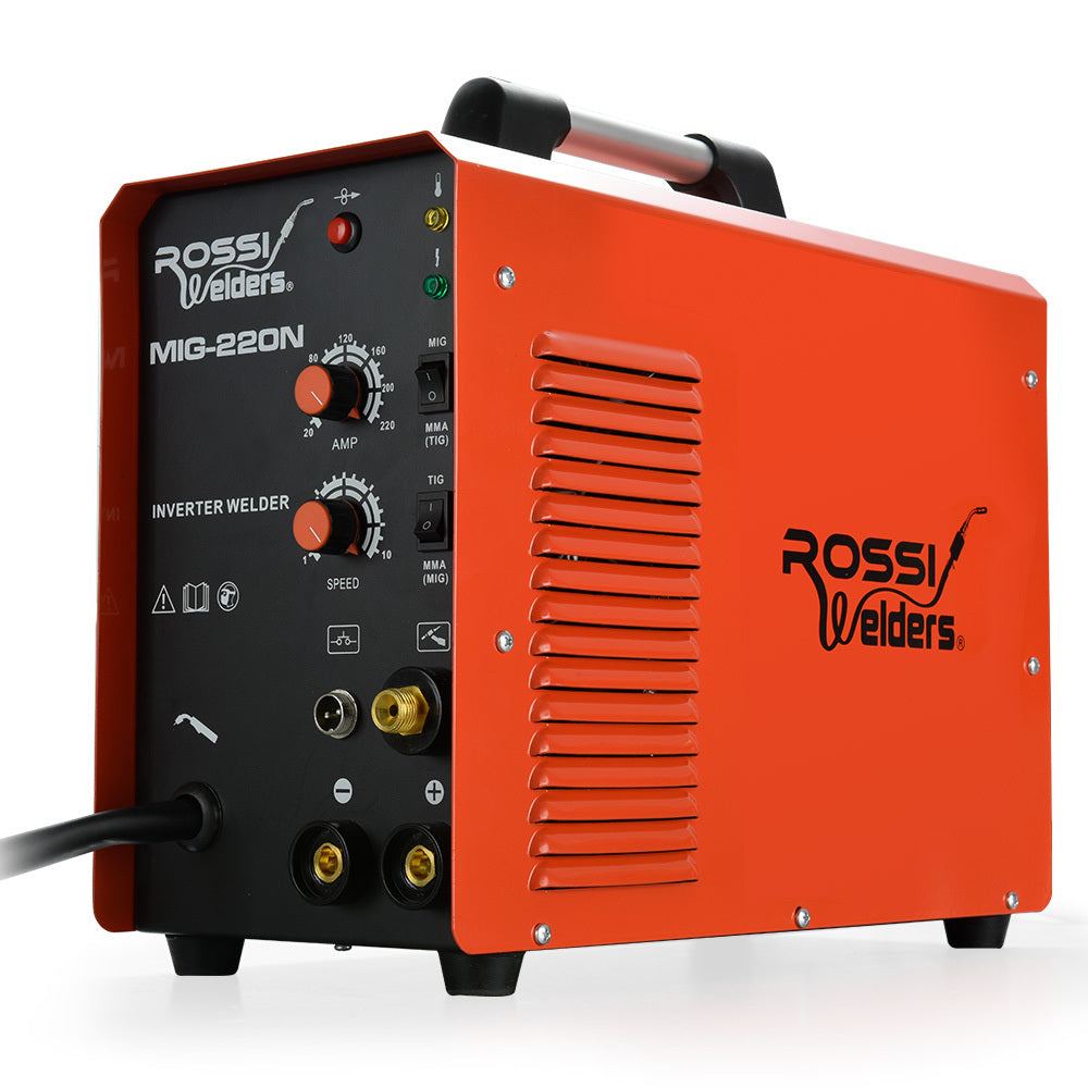 ROSSI 220A MIG Welder Inverter TIG Gasless Portable Welding Machine MM rossi-220a-mig-welder-inverter-tig-gasless-portable-welding-machine-mm
