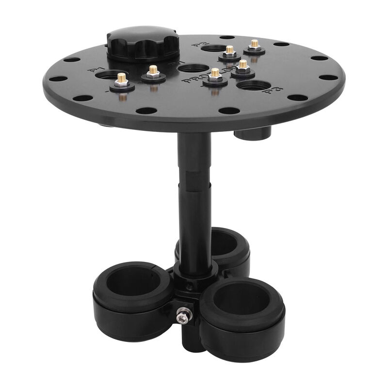 Proflow Triple Fuel Pump Hanger, Suits 39mm and 46 Pumps, 170mm PCD, Billet Aluminium, Black Anodised