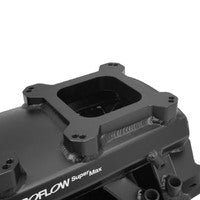 Proflow SuperMax EFI Intake Quad Manifold Kit, Fuel Rails, Tunnel Ram, Fabricated Black, 4150 Throttle Body