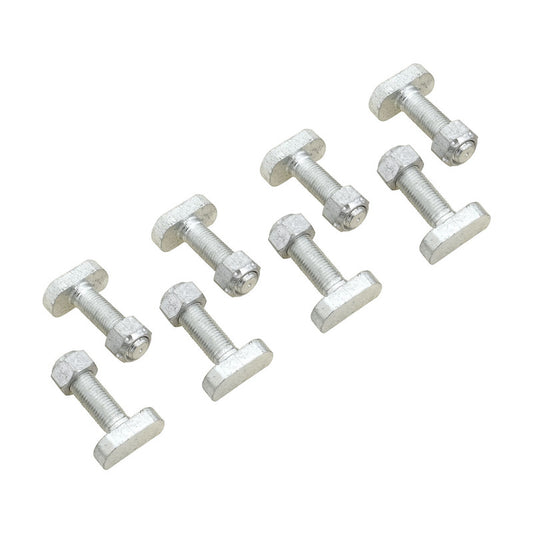 RTS OE, Short T Bolt 3/8in. UNF With Cone Nut, Suits Ford 8 Inch, 9 Inch, Set of 8