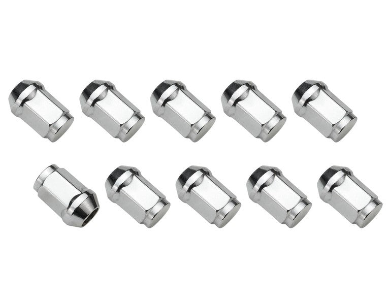 Wheel Lug Nut Kit Chrome, Acorn Bulge, length 1.42, 12 x 1.50, Set of 10