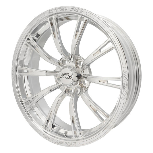 Street Pro 009 Series Forged Wheel, Front 17x4.5'' / 2.25'' Backspace (-13) / 5x4.75" Bolt Circle Chevrolet, Polished