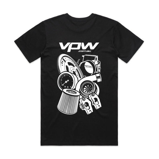 VPW T SHIRT, V2024 Mural, Black, Cotton, XL