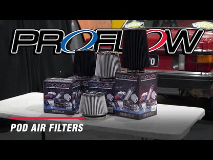 Proflow Air Filter Pod Style Black 190mm High 100mm (4in. ) Neck