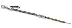 Proflow Dipstick with Tube, Engine, Braided Stainless Steel/Aluminium, For Chevrolet, Small Block, 1980-Up, Each