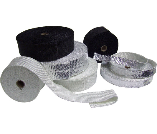 Aluminized Fiberglass Exhaust Wrap 25mm x 15m (50ft)