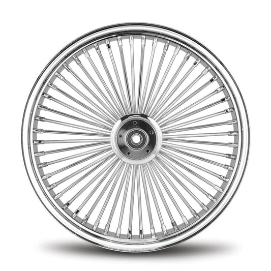 Attitude Inc Wheel, MaxSpoke, Chrome/Chrome, for Harley-DavidsonÂ® 21X2.15 Single Disc 3/4 '', Axle, Each