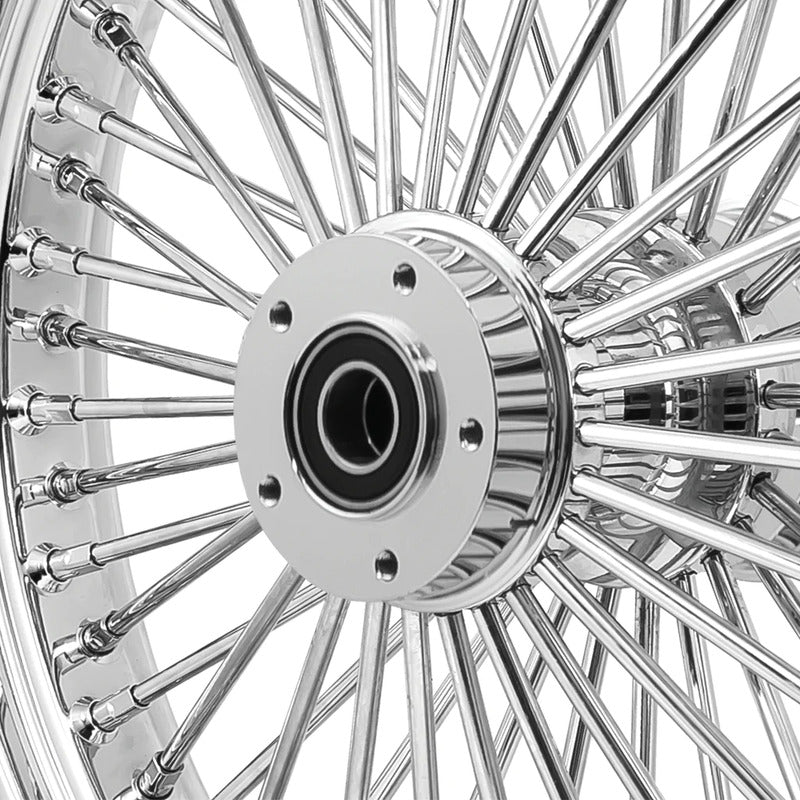 Attitude Inc Wheel, Front, MaxSpoke, Chrome/Chrome, Harley-Davidson®, 26 x 3.5 in., Dual Disc, 3/4'' axle, Each