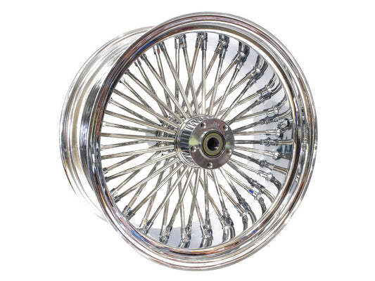 Attitude Inc Wheel, Rear, MaxSpoke, Chrome/Chrome, For Harley-Davidson®, 18 in.X 5.5 in., 3/4'' Axle, 165mm Hub, Each