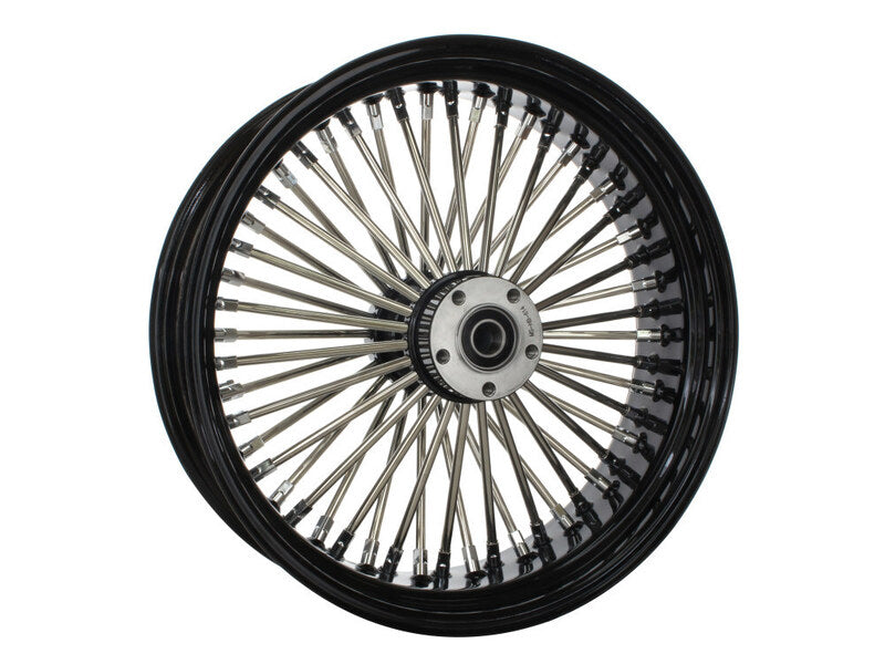 Attitude Inc Wheel, Rear, MaxSpoke, Black/Chrome Spoke, for Harley-Davidson®, 16 in. X 3.5 in., 3/4'' Axle, Each