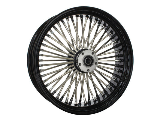 Attitude Inc Wheel, Rear, MaxSpoke, Black/Chrome Spoke, For Harley-Davidson®, 16 in. X 5.5 in., 3/4'' Axle, Each