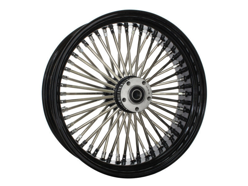 Attitude Inc Wheel, Rear, MaxSpoke, Black/Chrome Spoke. For Harley-Davidson®, 18 x 5.5 in., 3/4'' Axle, Each