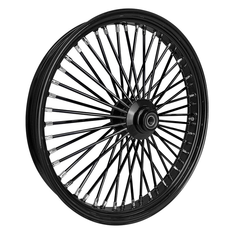 Attitude Inc Wheel, Front, MaxSpoke, Black/Black, For Harley-Davidson®, 21 x 2.15 in., Single Disc, 3/4'' Axle, Each