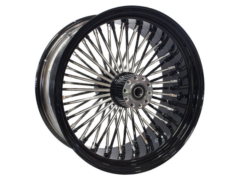 Attitude Inc Wheel, Rear, MaxSpoke, Black/Chrome Spoke, For Harley-Davidson®, 16 x 3.5 in., 25mm Axle, Each