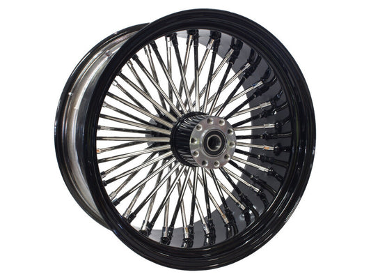 Attitude Inc Wheel, Rear, MaxSpoke, Black/Chrome Spoke, For Harley-Davidson®, 16 x 3.5 in., 25mm Axle, Each