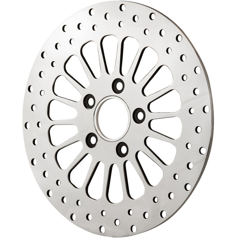 Attitude Inc MaxSpoke Rotor, Rear , Polished, 11.5 in. For Harley Custom Each