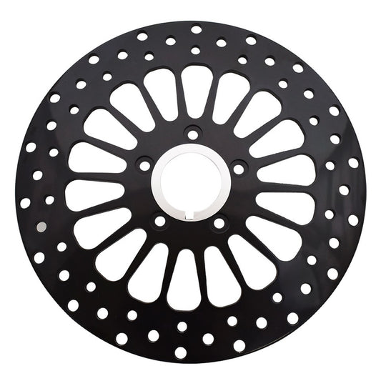 Attitude Inc MaxSpoke Rotor, Front, , Black, 11.5 in. For Harley Custom Each