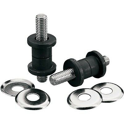 Attitude Inc, Handlebar Anti-Vibration| Riser Damper set, Suit Harley, Black Rubber, Steel stud, Kit