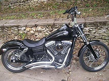 Attitude Inc, Razors Chrome Headers, Exhaust Kit, Big Radius Suit Harley Dyna 2006-2017, Chrome, Heatshields Attached Kit