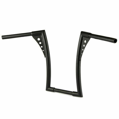 Attitude Inc Bonanza Handlebar, Black Powder Coat 18 Inc , 1-1/4 in. Ape Hangers, For Harley Softail Sportster Fat Boy Dyna