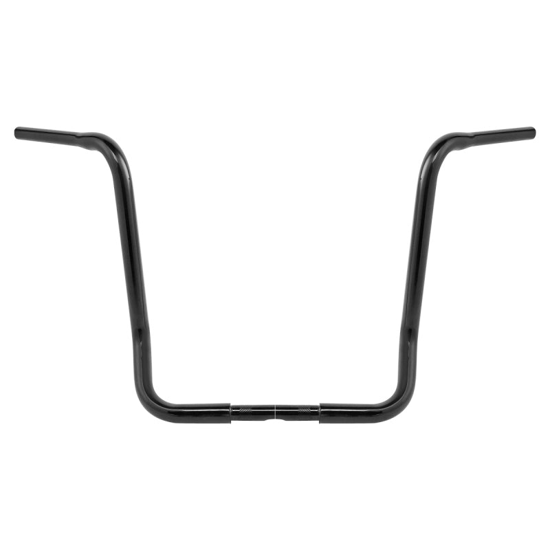 Attitude Inc Wide Ape Pullback Handlebar, Black Powder Coat, 17 in. Rise 1-1/4 in., For Harley Sporster ,Softail Custom, Each