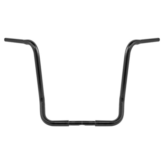 Attitude Inc Wide Ape Pullback Handlebar, Black Powder Coat, 17 in. Rise 1-1/4 in., For Harley Sporster ,Softail Custom, Each