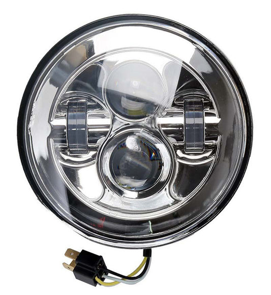 Attitude Inc Headlight insert, 7 Inch LED Daymaker Chrome For Harley