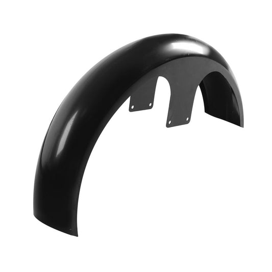 Attitude Inc Front Fender, Heavy Duty Steel, Black, Paintable, Suit Harley Custom, 26'' Wrap Around Design, Long Boy