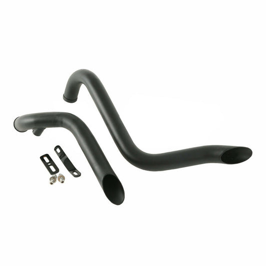 Attitude Inc Exhaust Headers Black Drag Pipes 1 3/4 inc , suit Harley Touring, Sportster, Dyna, Softail, kit