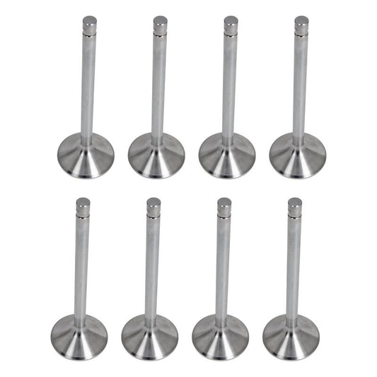 Proflow Maxflow Valves, Holden SuperMax Heads, Intake, Stainless Steel, 2.050in. Diameter, 8mm Stem, 5.400 in. Length, Set of 8